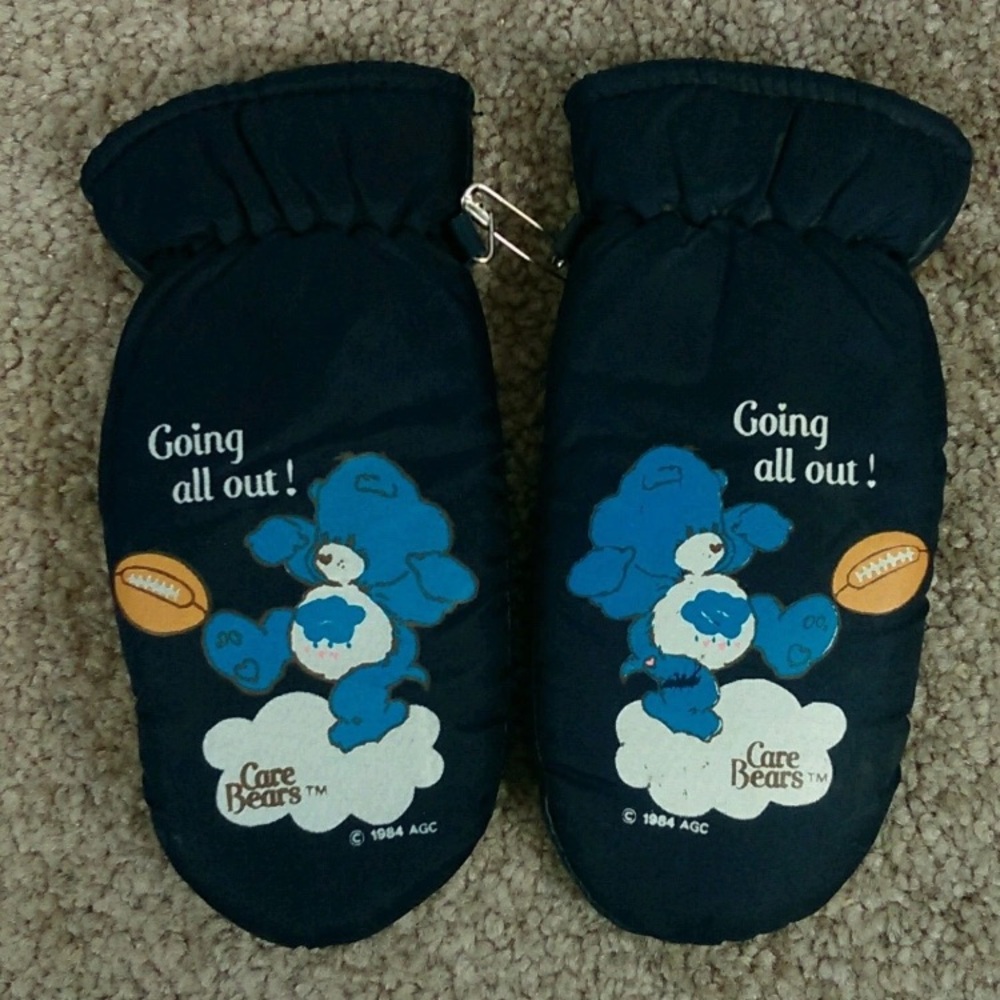 Vintage Care Bears Mittens